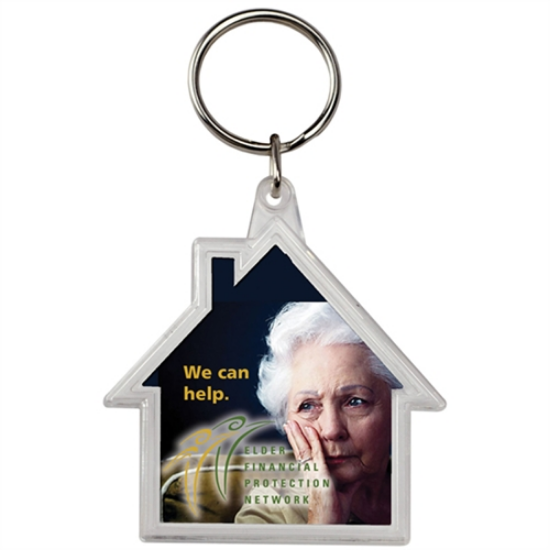 House Shape Crystal Keytags