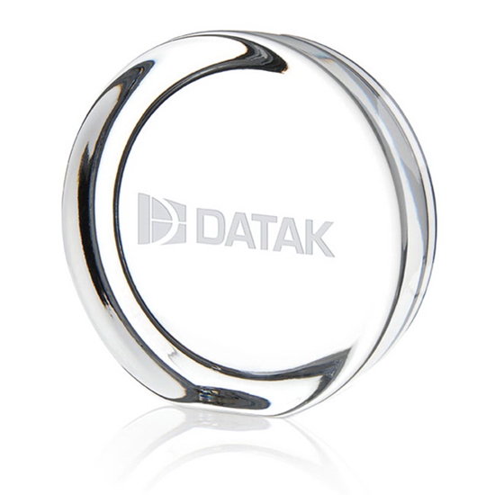 Picture of Round Paperweight with Flat Edge