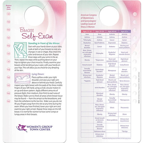 Picture of Breast Self-Exam & Health Chart