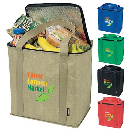 Koozie® Zippered Insulated Grocery Tote