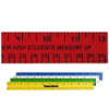 12" Enamel Flat Wood English & Metric Rulers