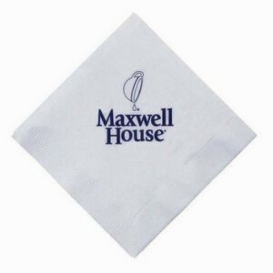 5" X 5" White 3-Ply Beverage Napkins