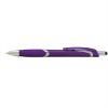 Solana Metallic Pen w/ Stylus Purple/Silver Accents