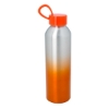 21 Oz. Aluminum Chroma Bottle Silver with Orange