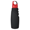 24 Oz. Matte Finish Crest Carabiner Sports Bottle- w/ Red Lid