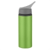 25 oz. Aluminum Bike Bottle-Metallic Green w/ Gray Lid