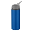 25 oz. Aluminum Bike Bottle-Metallic Blue w/ Gray Lid