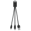 2-In-1 Braided Charging Buddy Black