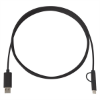 3-In-1 10 Ft. Braided Charging Cable Black