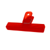 4" Bag Clip Translucent Red