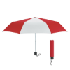 42" Arc Budget Telescopic Umbrella Red/White