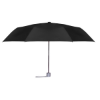 42" Arc Trendy Telescopic Folding Umbrella Black