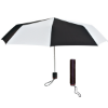 43" Arc Super-Mini Telescopic Folding Umbrella Black/White