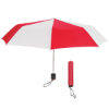 43" Arc Super-Mini Telescopic Folding Umbrella Red/White