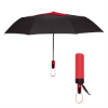 44" Arc Telescopic Diamond Top Vented Umbrella Black/Red