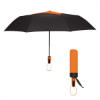 44" Arc Telescopic Diamond Top Vented Umbrella Black/Orange