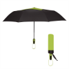 44" Arc Telescopic Diamond Top Vented Umbrella Black/Lime Green