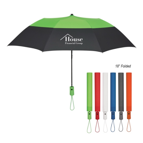 46" Arc Color Top Folding Umbrella