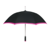 46" Arc Edge Two-Tone Umbrella Black/Fuchsia