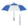 58" Arc Windproof Vented Umbrella White/Royal Blue