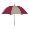 60" Arc Golf Umbrella Khaki/Maroon