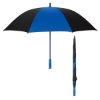 60" Arc Splash of Color Golf Umbrella Black/Royal Blue