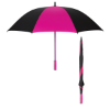 60" Arc Splash of Color Golf Umbrella Black/Fuchsia