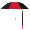 60" Arc Splash of Color Golf Umbrella Black/Red