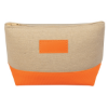 Allure Cosmetic Bag Natural/Orange Trim