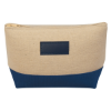 Allure Cosmetic Bag Natural/Blue Trim