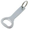 Aluminum Bottle Opener Key Ring Silver