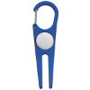 Aluminum Divot Tool With Ball Marker Blue