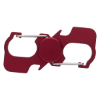 Carabiner Fun Spinner With Bottle Openers Metallic Red