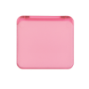 Compact Mirror With Dual Magnification Translucent Pink