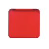 Compact Mirror With Dual Magnification Translucent Red