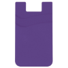 Dual Pocket Silicone Phone Wallet (222) Purple