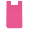 Dual Pocket Silicone Phone Wallet (222) Pink