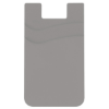 Dual Pocket Silicone Phone Wallet (222) Gray