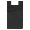 Dual Pocket Silicone Phone Wallet (222) Black