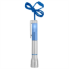 Flashlight with Light-Up Pen Silver/Blue Trim