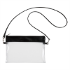 Game Day Clear Wristlet Pouch Clear/Black Trim