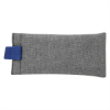 Heathered Eyeglass Pouch Gray/Royal Blue Accent