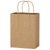 Kraft Paper Brown Shopping Bag - 8" x 10-1/4" Natural