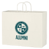 Kraft Paper White Shopping Bag - 16" x 12-1/2"