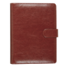 Leather Look Personal Binder Brown