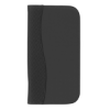 Microfiber Travel Wallet With Embossed PVC Trim Black