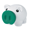 Mini Prosperous Piggy Bank White/Green 