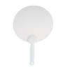 Plastic Hand Fan Clear/White Handle