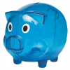 Plastic Piggy Bank Translucent Blue