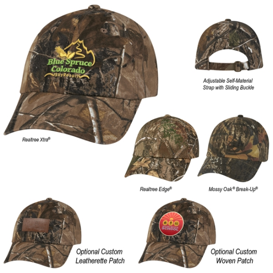 Realtree™ & Mossy Oak® Hideaway Camouflage Cap